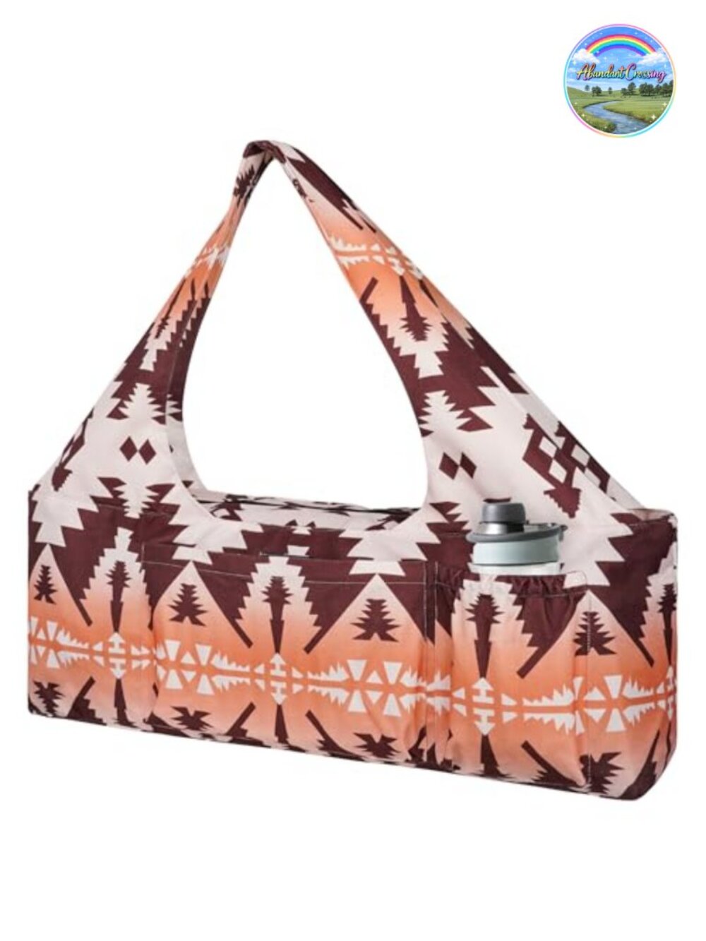 Yoga Mat Bag Carrier Fits 2 Mats Polyester Linen Gym Tote